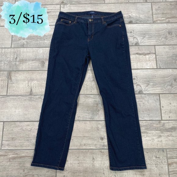 Chaps Denim - Dark Wash Chaps Madden Straight Leg Jeans